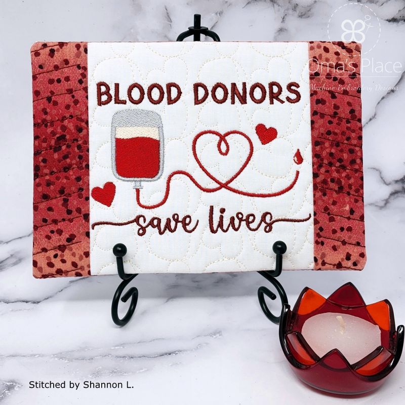 Blood Donors Mug Rug (5x7)-6