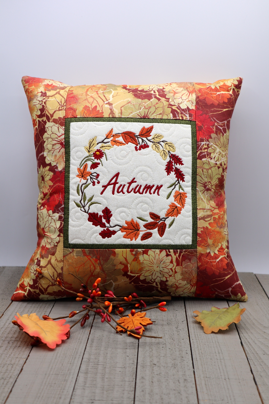 Autumn Wreath Pillow-3