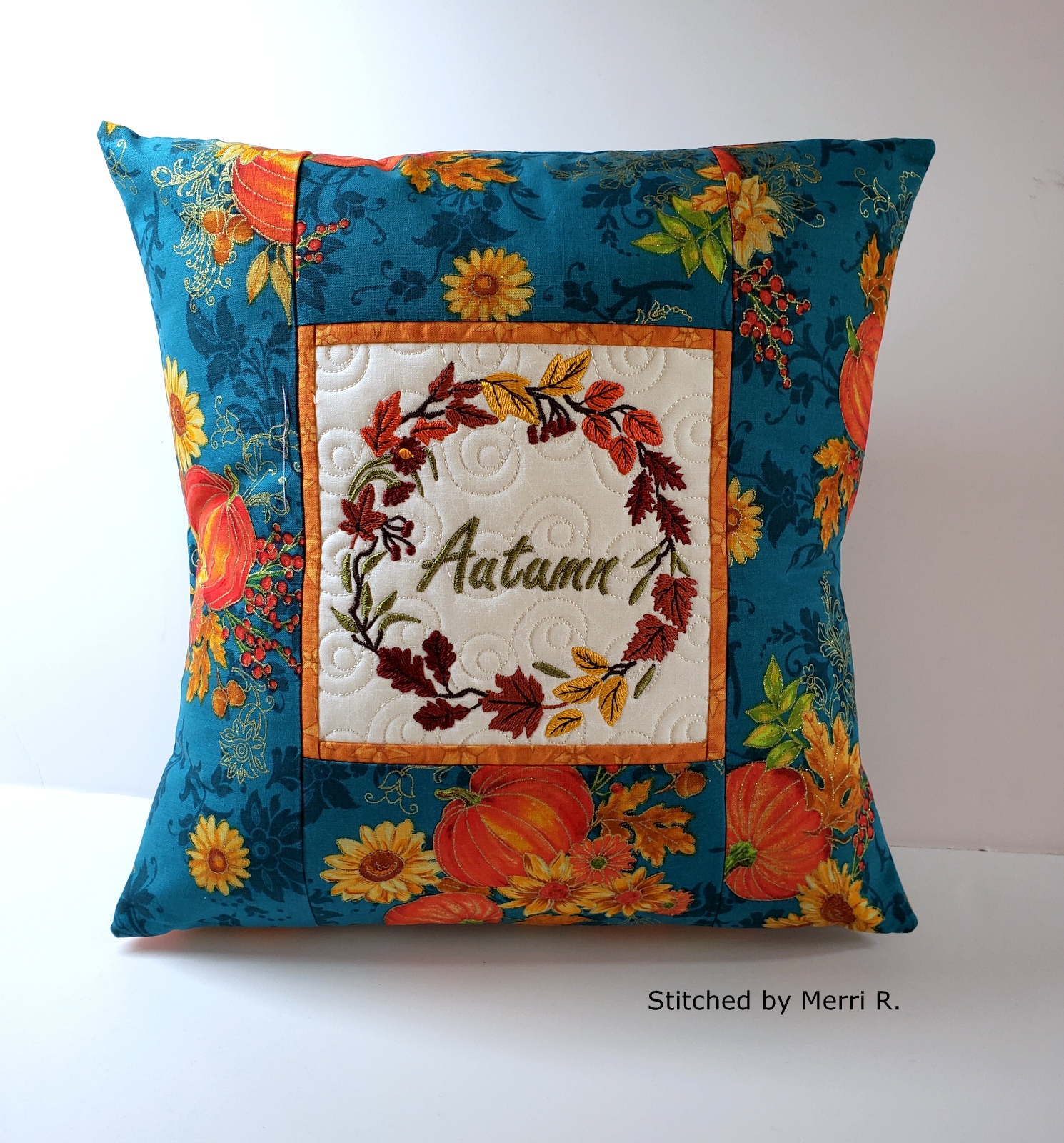 Autumn Wreath Pillow-7