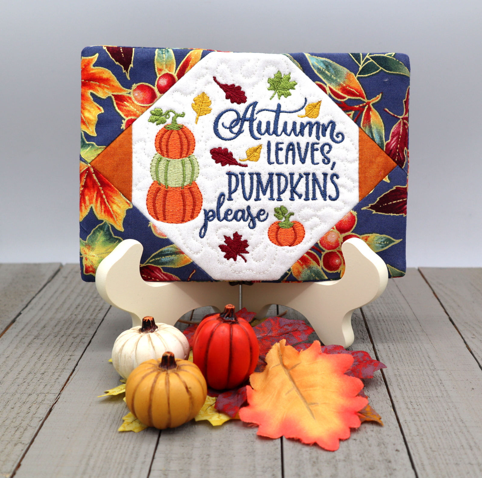 Pumpkin Please Mug Rug-3