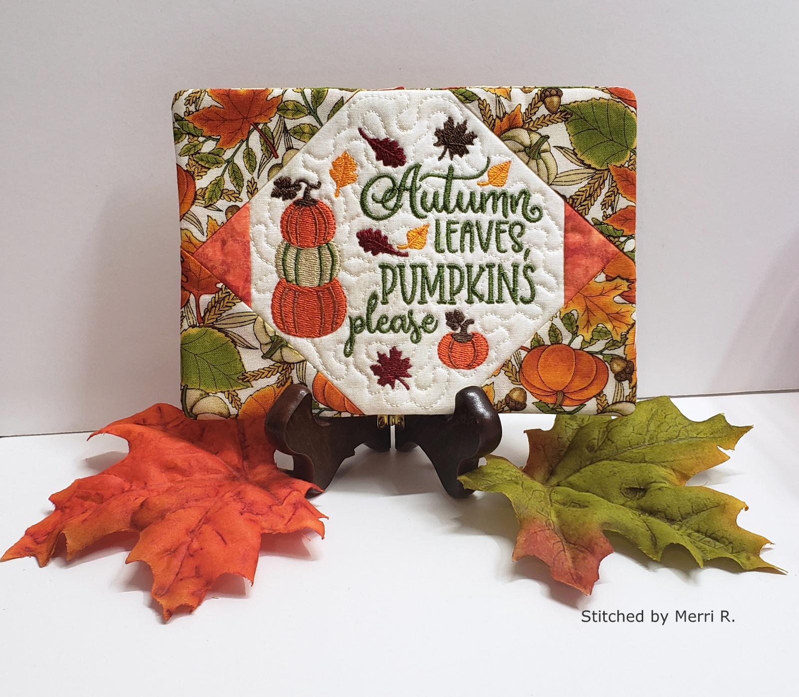 Pumpkin Please Mug Rug-5