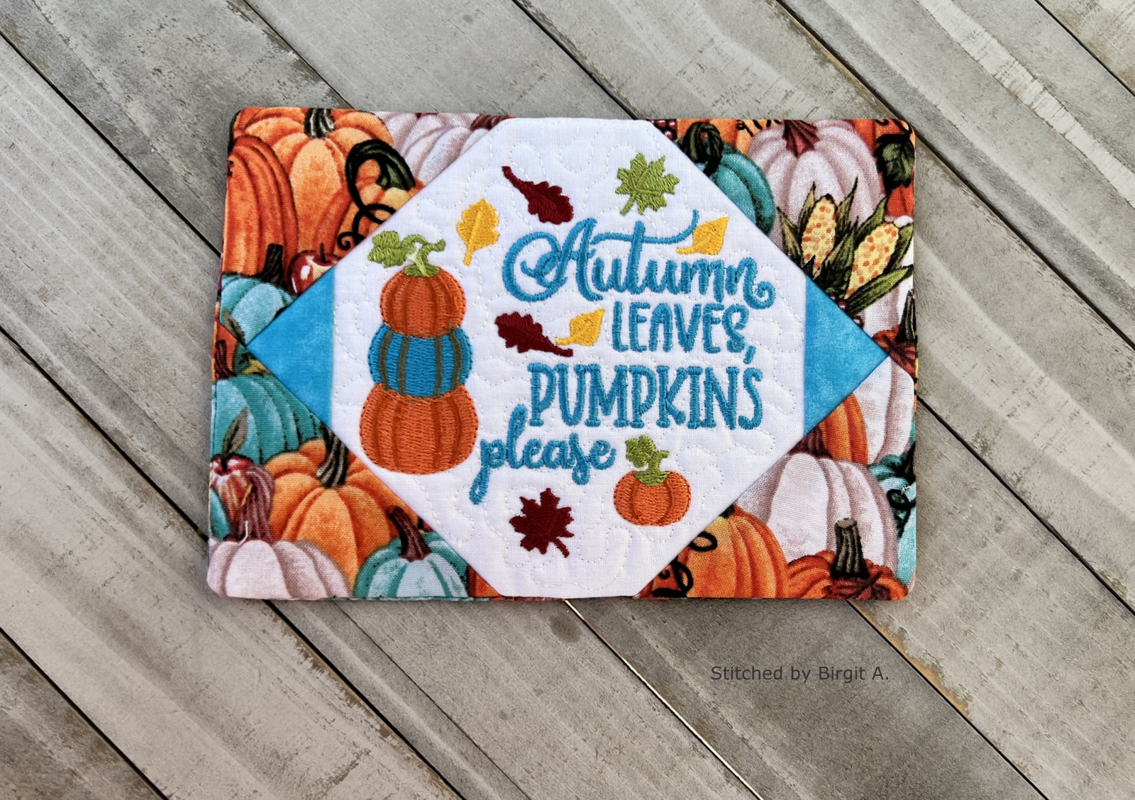 Pumpkin Please Mug Rug-8