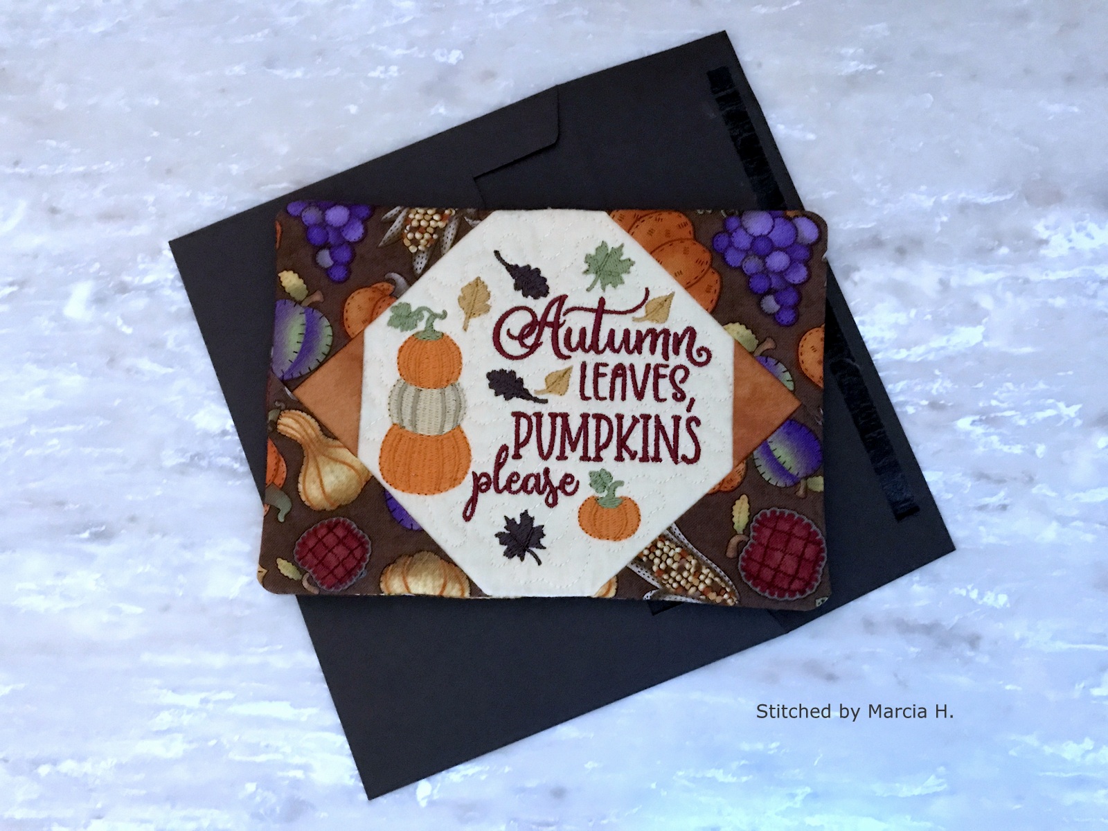 Pumpkin Please Mug Rug-9