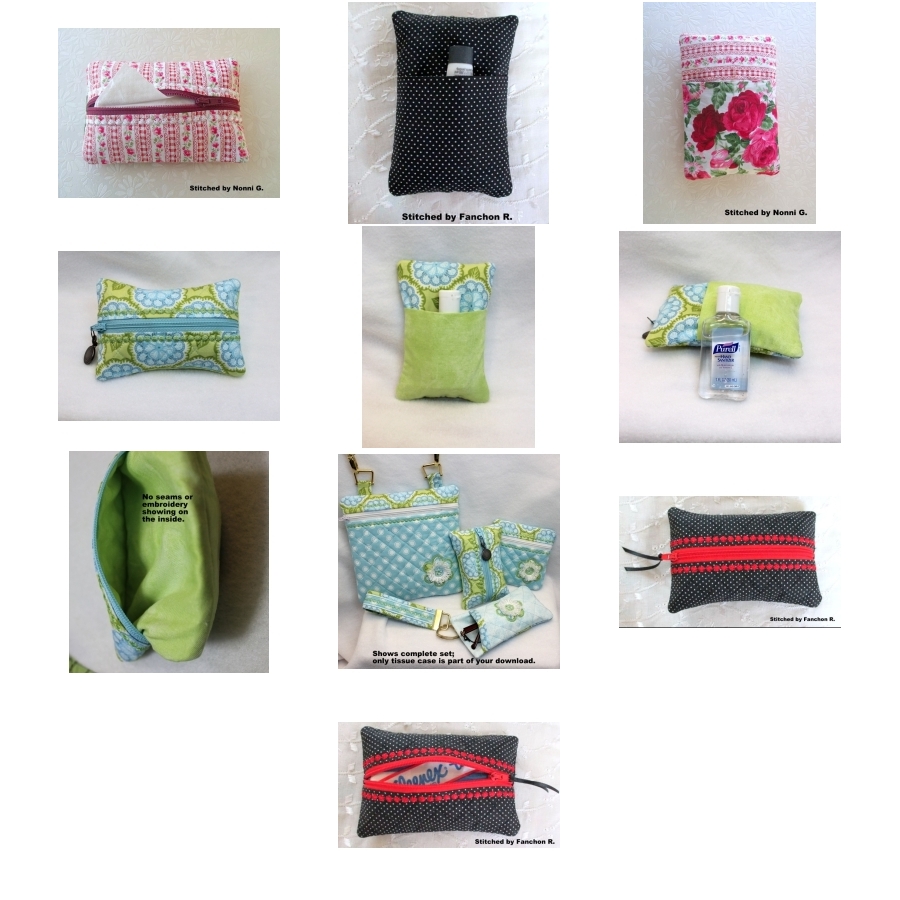 Zippered Tissue Case ITH 