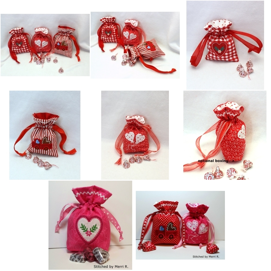 Valentine Draw String Bags 