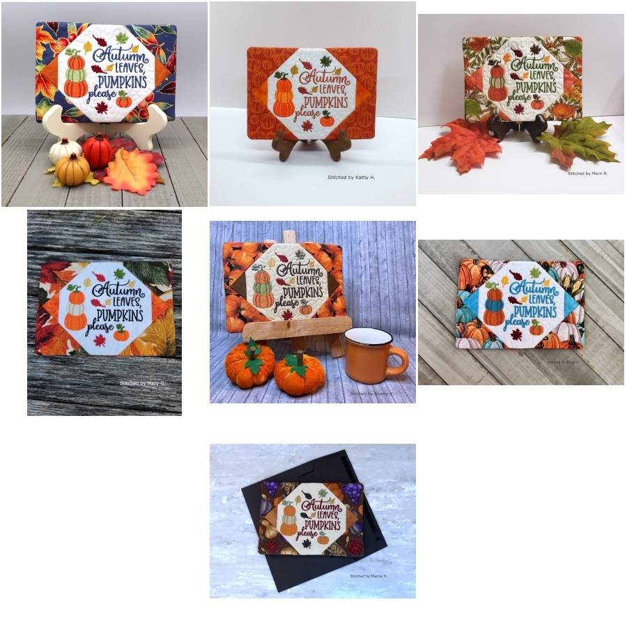 Pumpkin Please Mug Rug