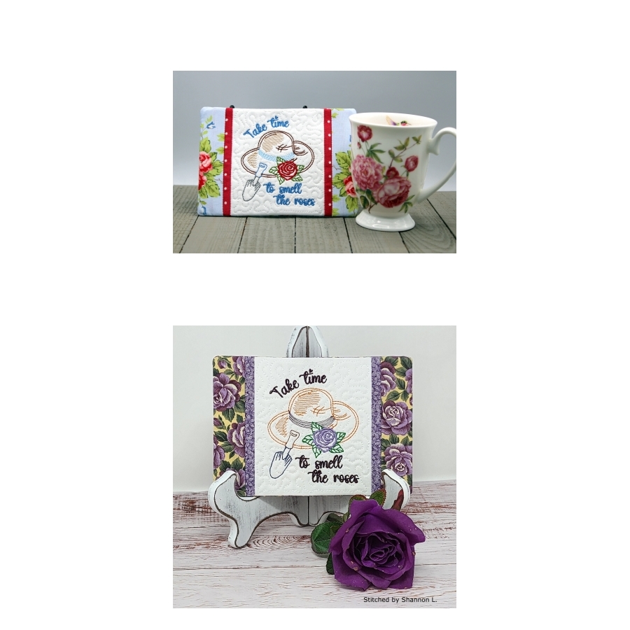 Smell the Roses Mug Rug