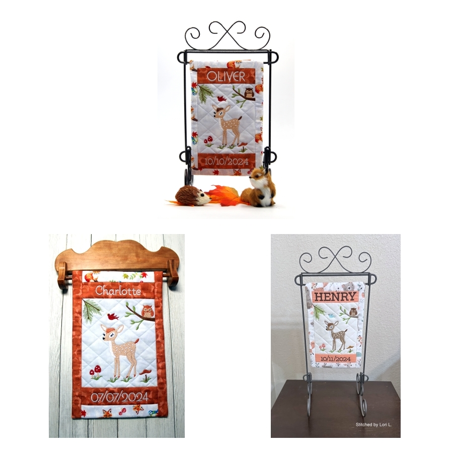 Woodland Baby Mini Quilt (6x10) OregonPatchWorks