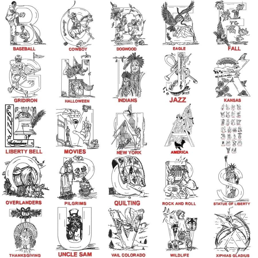 USA Alphabet