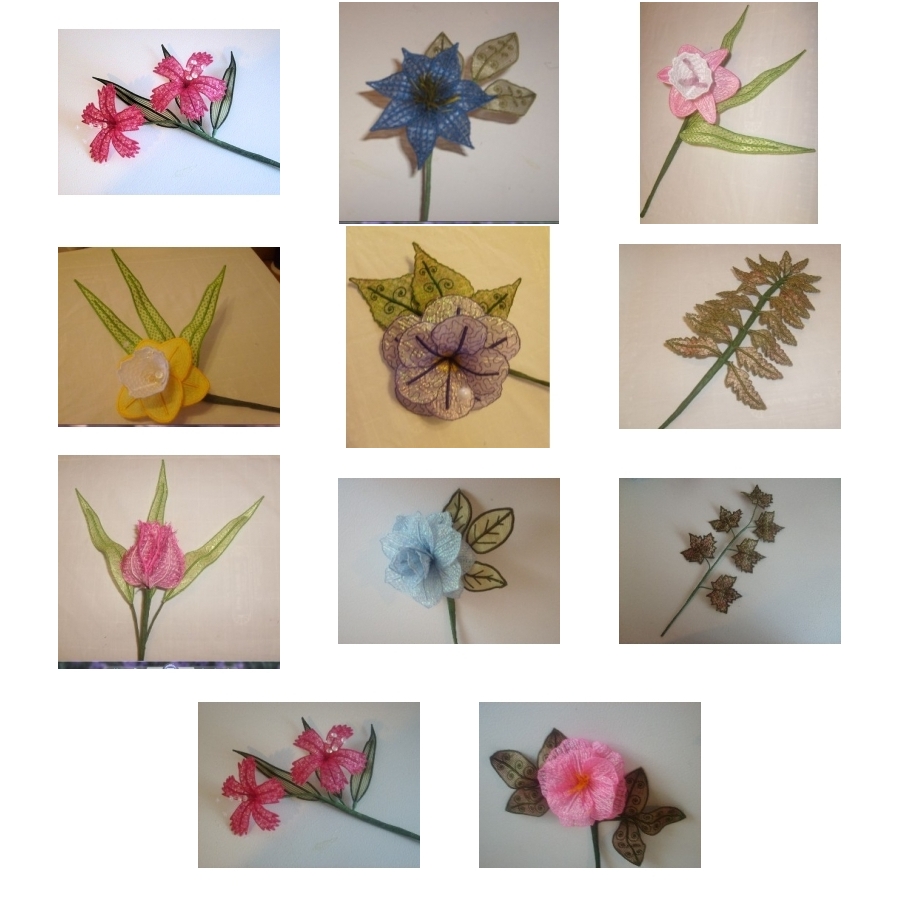 PAMS 3D LACEY FLOWERS TWO 