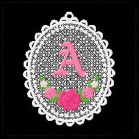 Rose Tag Alphabet