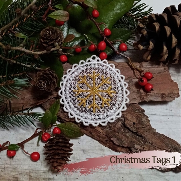 free-standing FSL lace christmas xmas holiday merry ball bauble silver gold tree snowflake star candycane