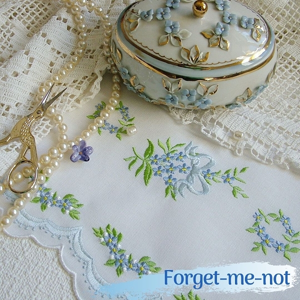 forget forget-me-not flower floral blue cornflower wheat cross daisy marguerite bow oval frame