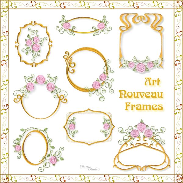 Art Nouveau Frames -3