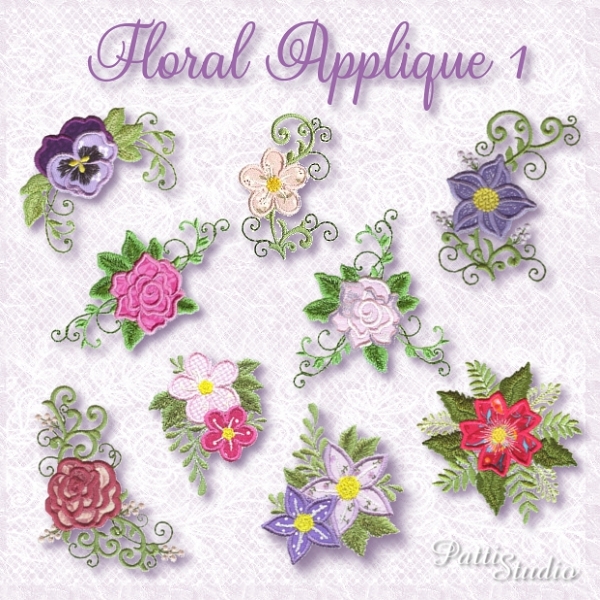 Floral Applique -3