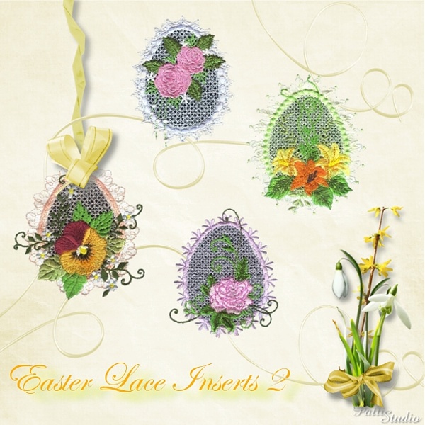 Easter Lace Inserts 2 -3