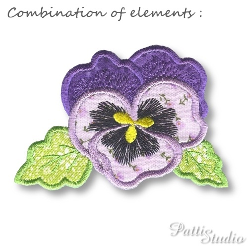 Applique Flowers 1 -4