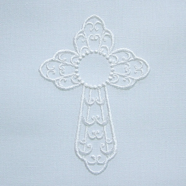 cross flower floral church baptism christening religious