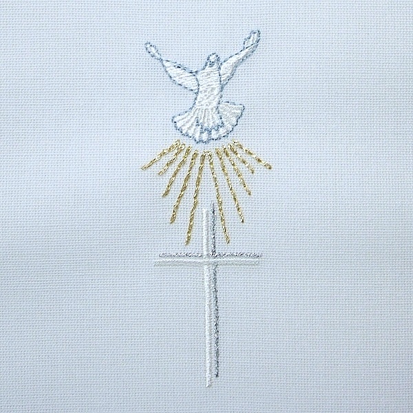 cross flower floral church baptism christening religious