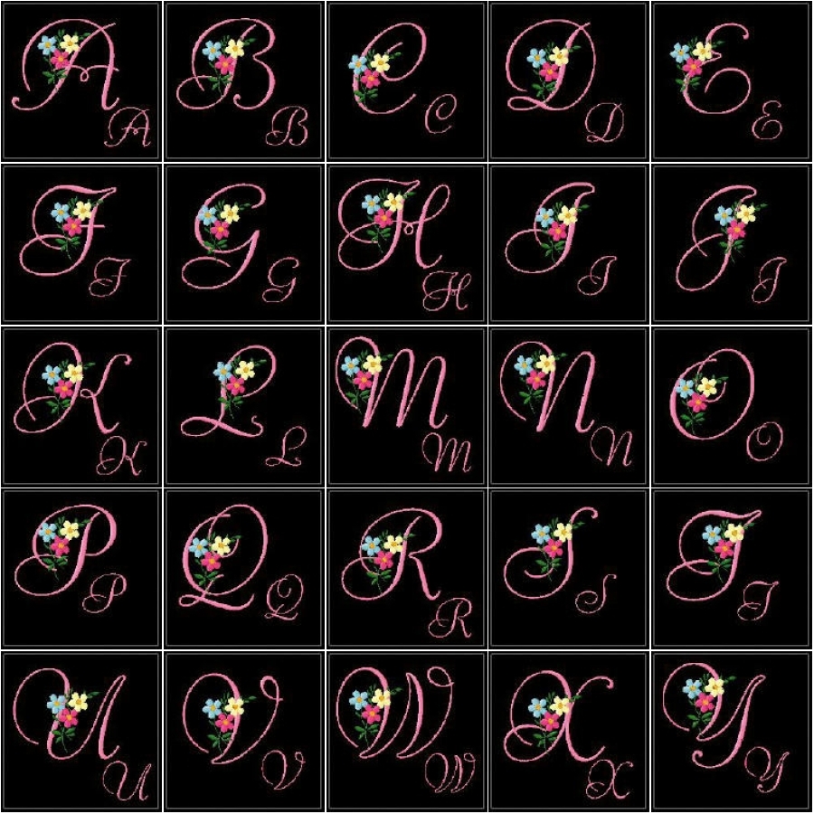 Florals Alphabet