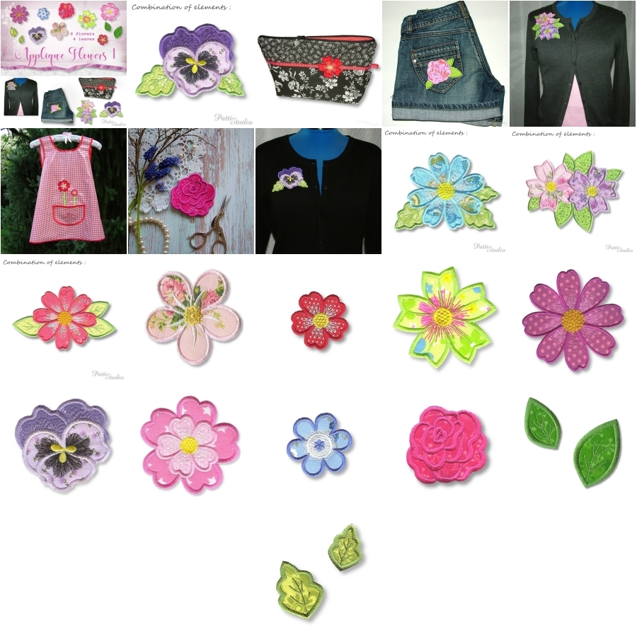 Applique Flowers 1 