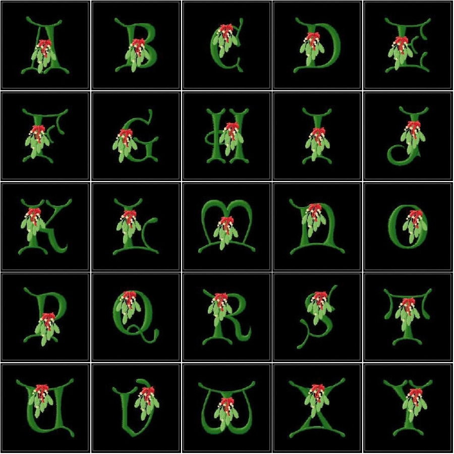 Mistletoe Alphabet