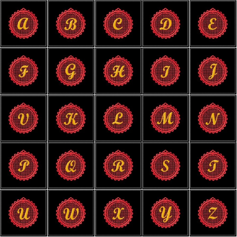 Gift Tag Alphabet