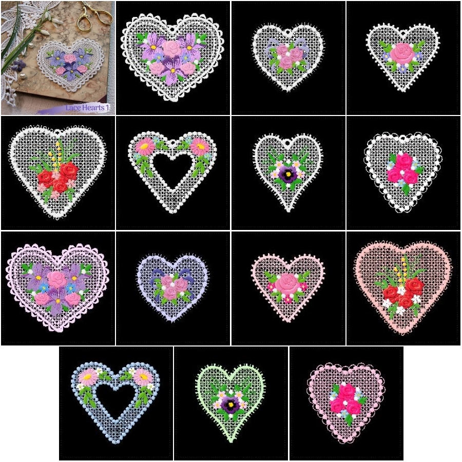 Lace Hearts 1