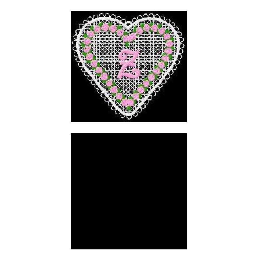 Free Standing Lace Valentine Alphabet