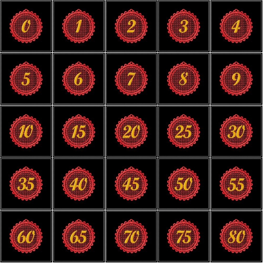 Gift Tag Numbers