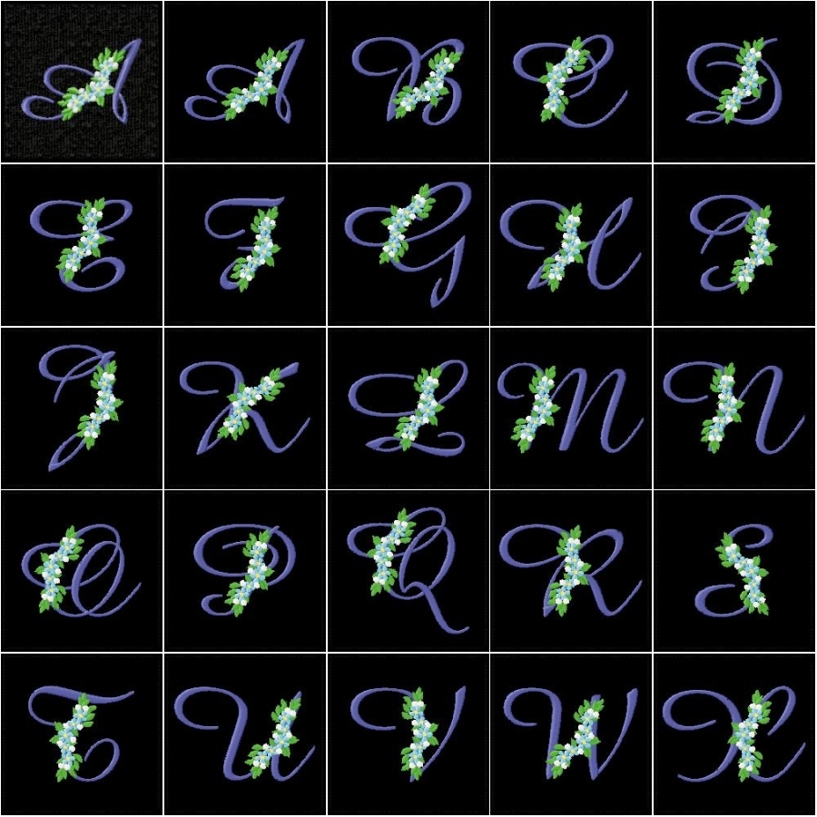 Forget-Me-Not Alphabet