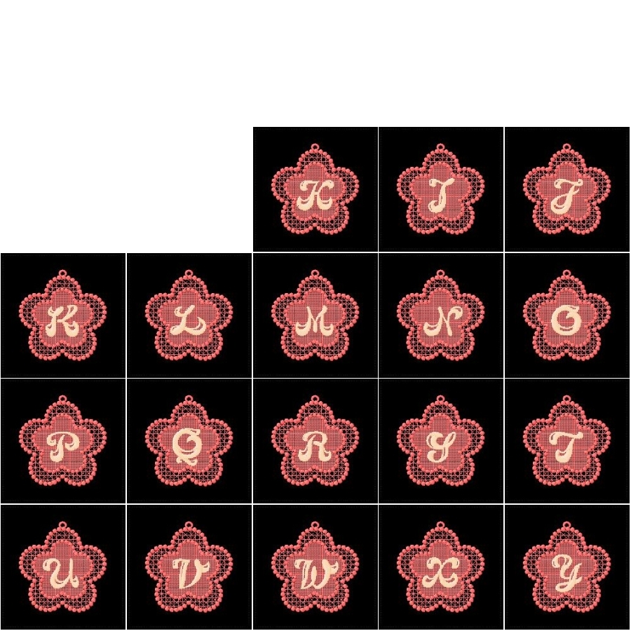 Lace Flower Alphabet