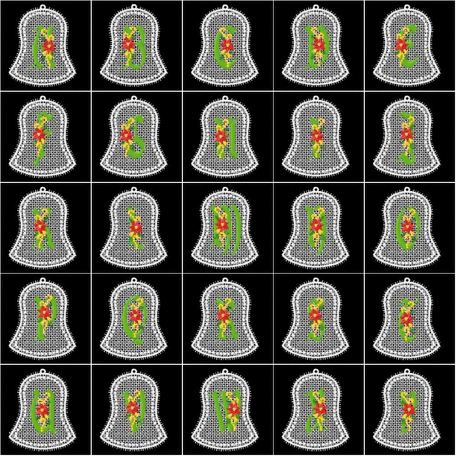 Christmas Bells Alphabet