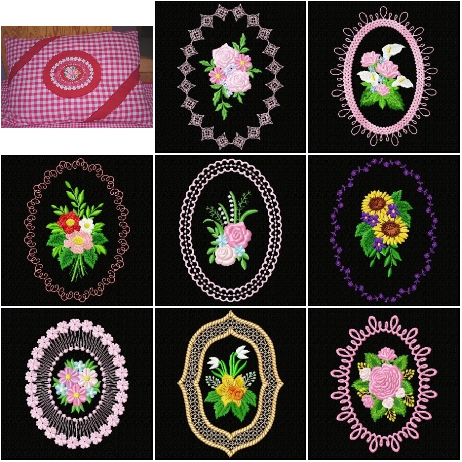 5x7 Floral Medallions 3