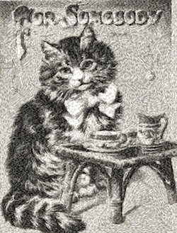 Feline Tea Time 