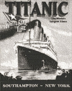 Vintage Titanic Poster c1912 