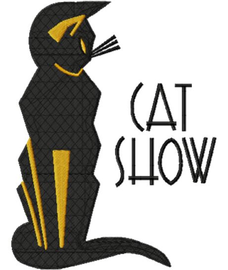 Cat Show Art Deco Poster c1930