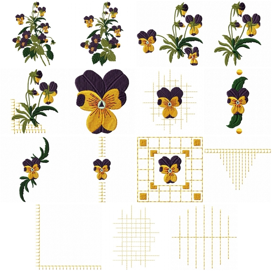 Pansy by Redoute 