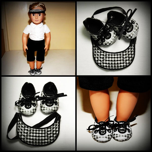 Doll Tennis Shoes and Cap-3