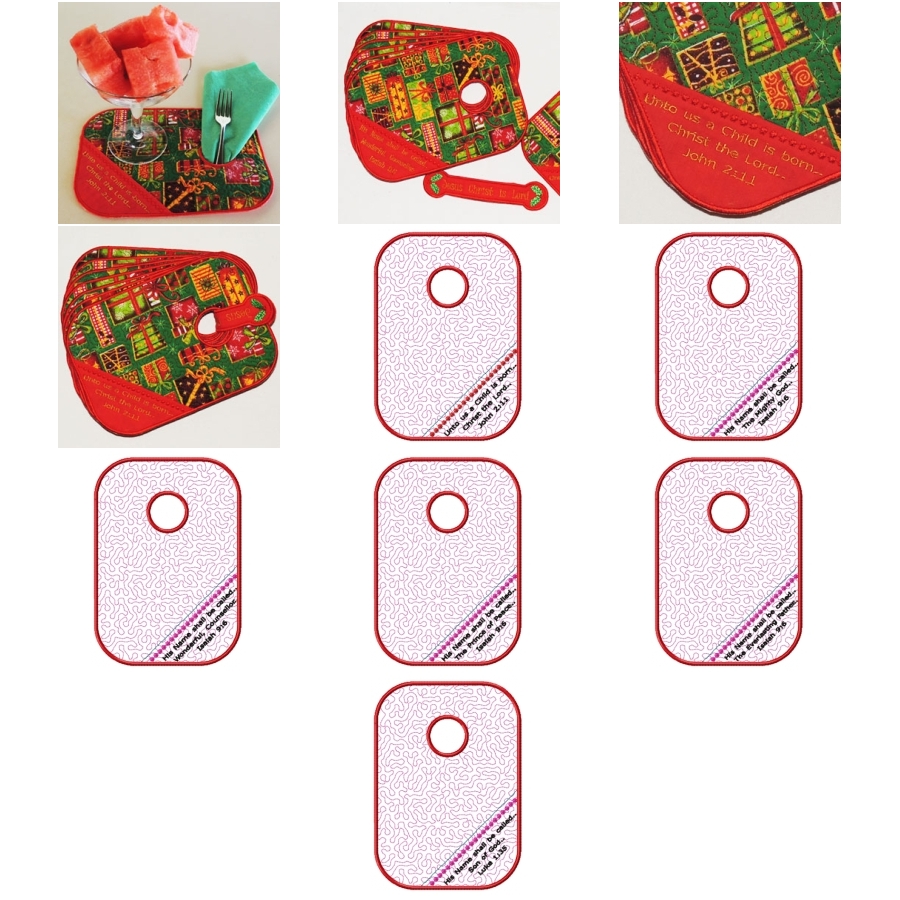 Christmas Dessert or Snack Mat