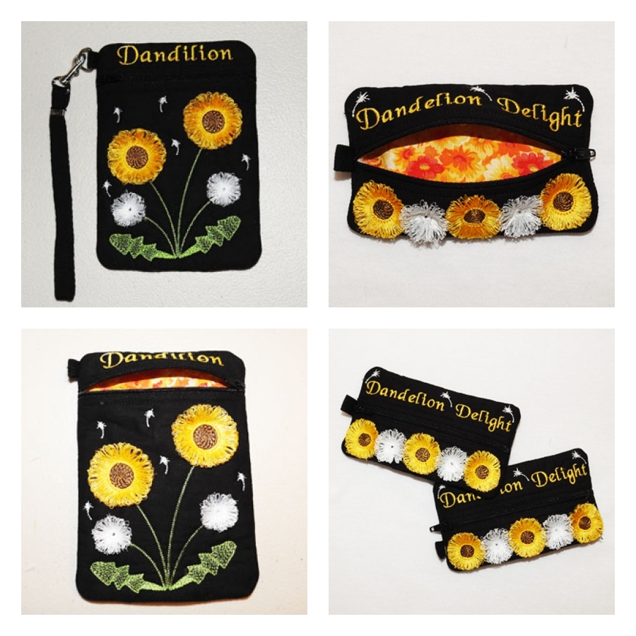 Dandelion Zipper Bag Trio