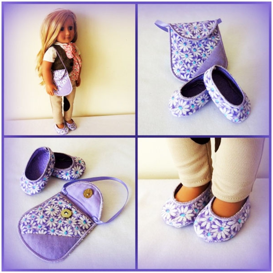 Casual Dolls Shoes and Bag