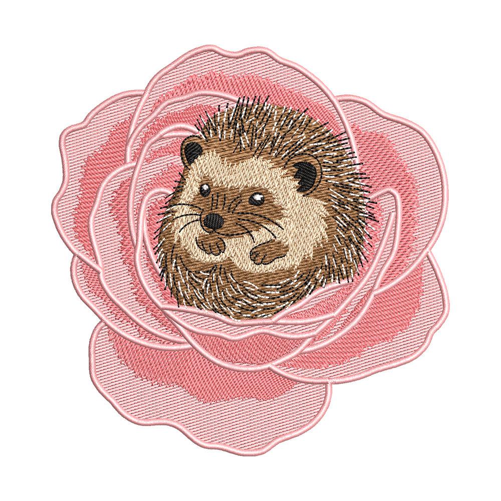 hedgehog embroidery designs