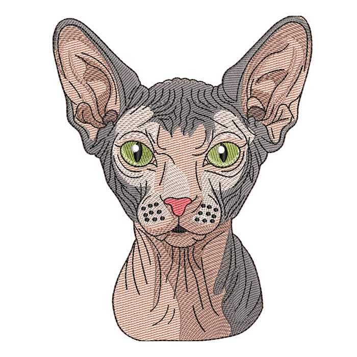 Sphynx Cat embroidery designs