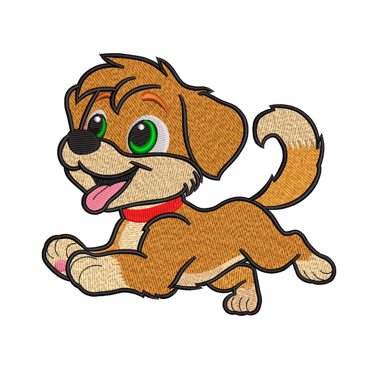 playful dog embroidery designs