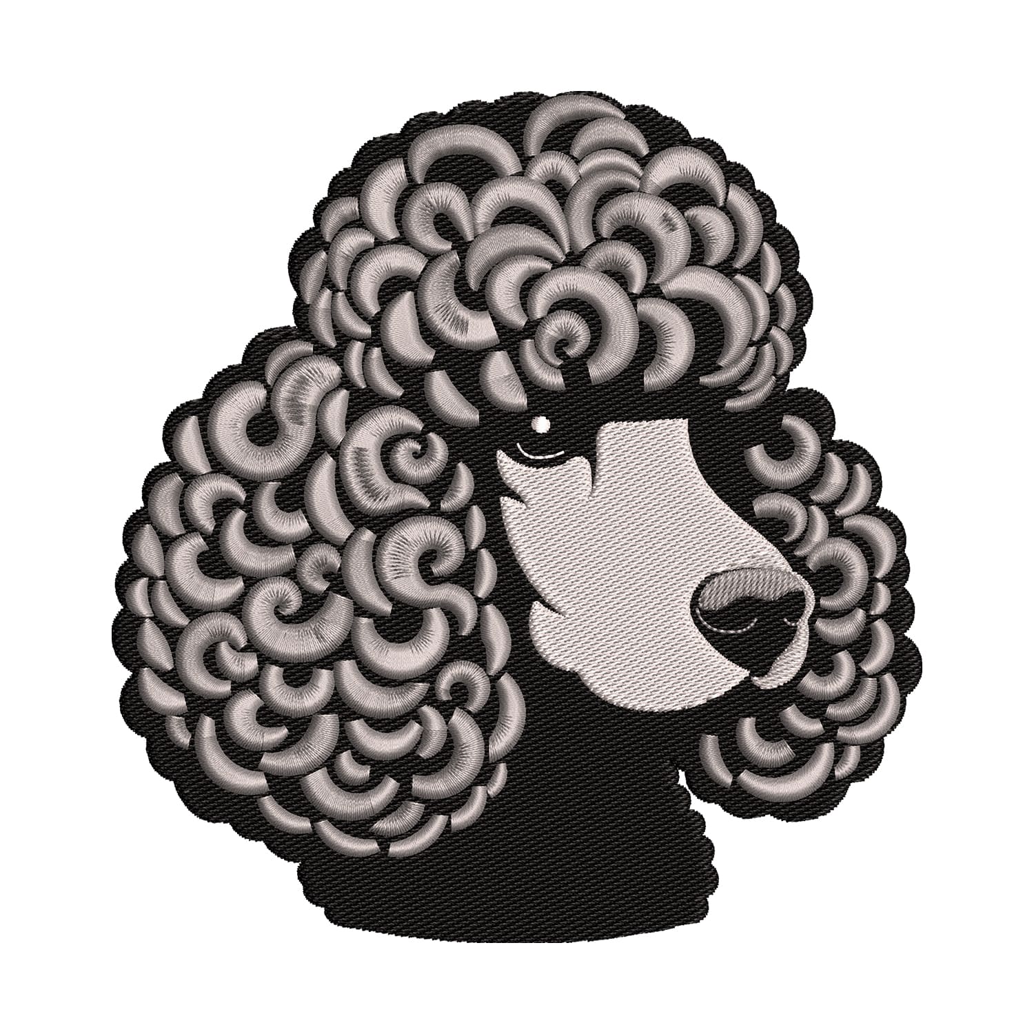 poodle embroidery designs