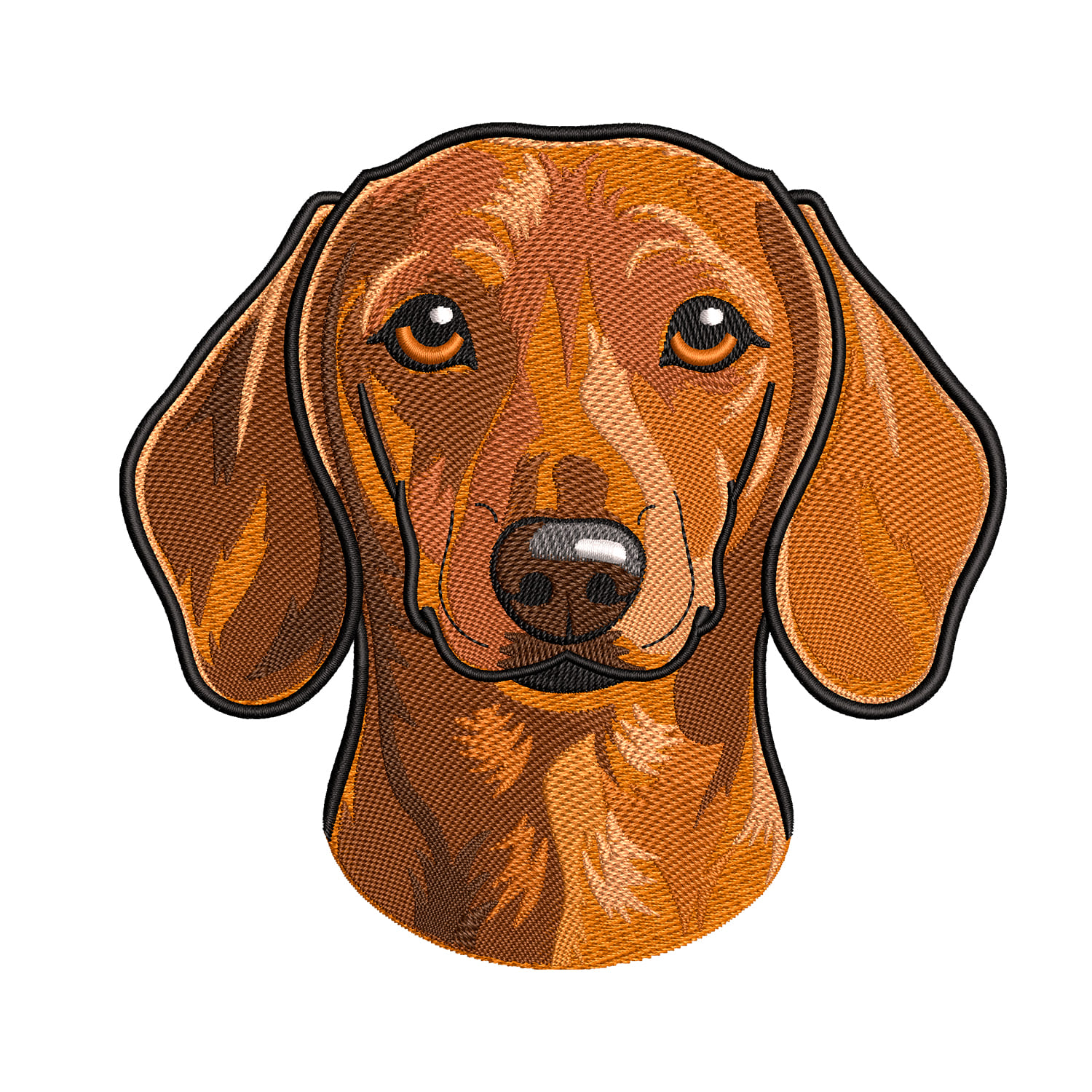 Dachshund dog embroidery designs