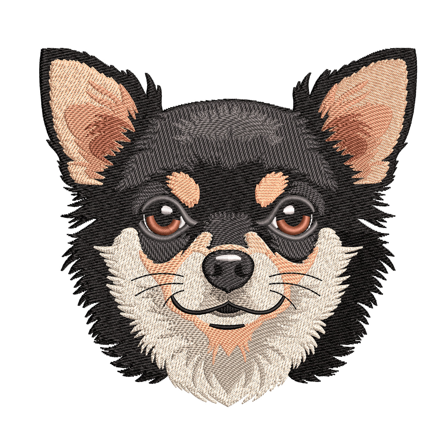 Chihuahua dog embroidery design