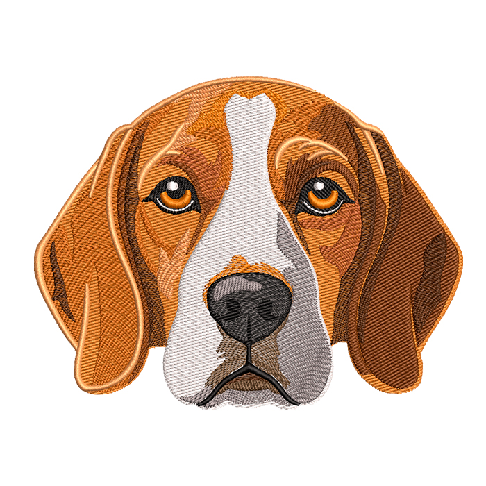 Beagle dog embroidery designs