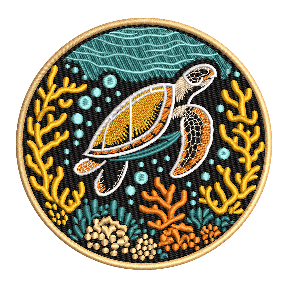 turtle embroidery designs